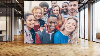 Group of diversity people Wall mural