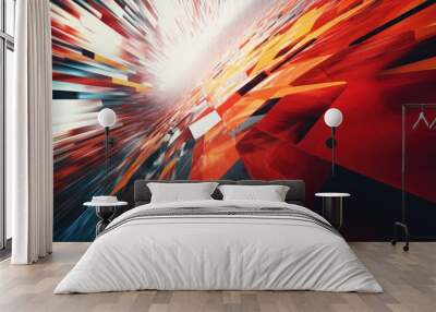 Motor sport background, modern abstract very dynamic large screen Wall mural