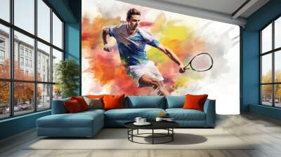 Sports Olympic games tennis background Wall mural