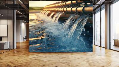 Water waste water environment Wall mural