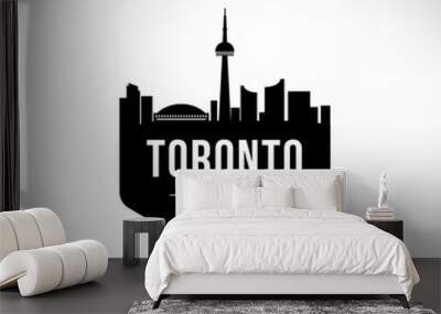 Toronto City Modern Skyline Vector Template Wall mural