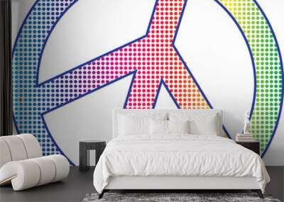 Peace sign Wall mural