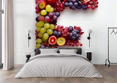 Letter F Fruit Arrangement Wall mural