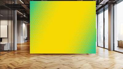 Fluorescent diagonal Gradient Abstract Background. Duotone texture. Yellow and green. Vector illustration Wall mural