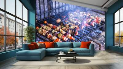 Brochettes Wall mural