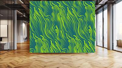 noddles algae seamless green Wall mural