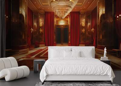 luxury grand foyer of a 5 star hotel Wall mural