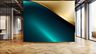 Abstract Mix Gold Background. colorful wavy design wallpaper. creative graphic 2 d illustration. trendy fluid cover with dynamic shapes flow. Wall mural