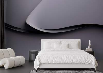 Vector abstract gray wave background with liquid and shapes on fluid gradient with gradient and light effects. Shiny color effects. Wall mural