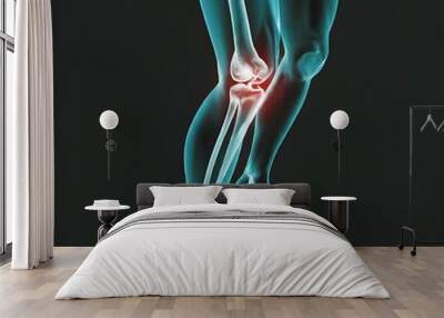 3d rendered illustration of a knee legs Wall mural