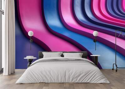 Evening Waves of Color  Wall mural