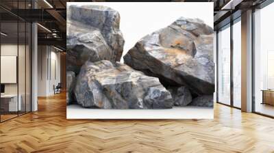 3D Rendered Stone Formation, 3D Modeling, Texture, Rock Formation, Grey, Stone Wall mural