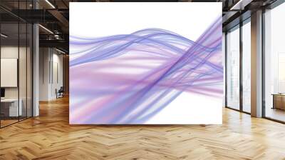 abstract white background with blue and purple lines texture, wa Wall mural