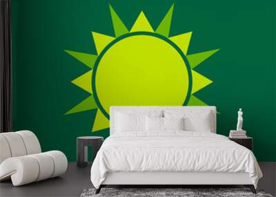 sun vector Illustration Wall mural