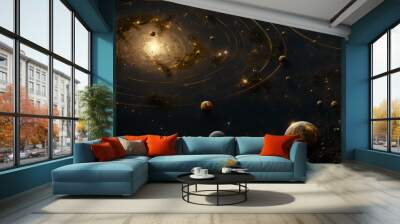 planet in space Wall mural