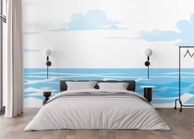 clouds sky over water Wall mural