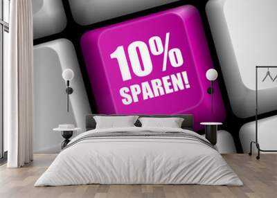 taste 2 10% sparen 1 Wall mural