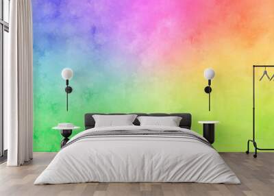 Colorful Watercolor Spring Background Wall mural