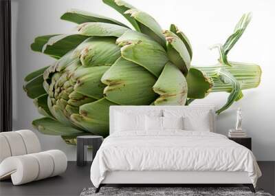 A fresh Artichoke isolated on white Wall mural