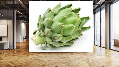 A fresh Artichoke isolated on white Wall mural