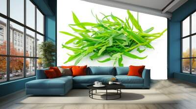 A fresh Tarragon isolated on white Wall mural