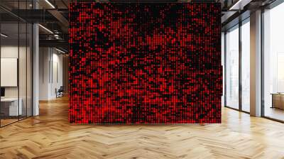 Vector design red dot and black abstract background Wall mural