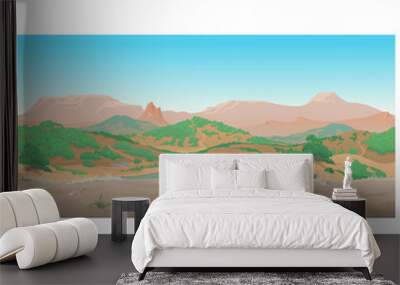 Landscape of wild West, Scene creative Wall mural