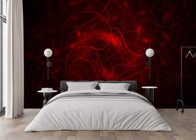 abstract red design Wall mural