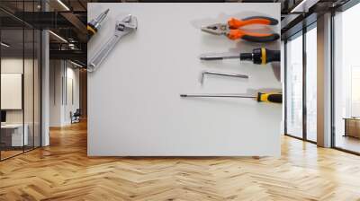 work tools with white background Wall mural