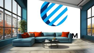 Free Vector Abstract Company Logo Template Wall mural