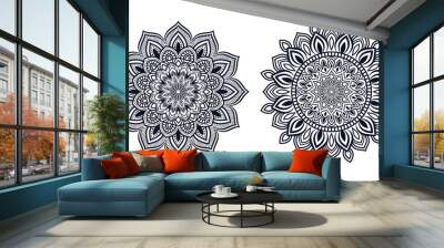 Ornamental luxury mandala pattern 2 in 1 design Wall mural