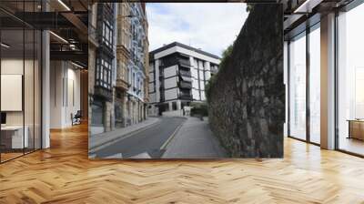 Building in the city of Bilbao Wall mural