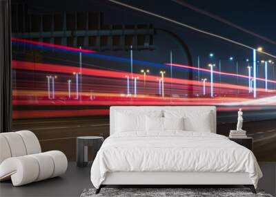 traffic at night Wall mural