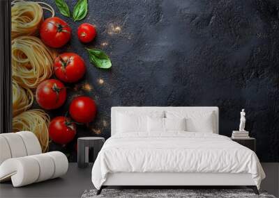 Food background. Wall mural