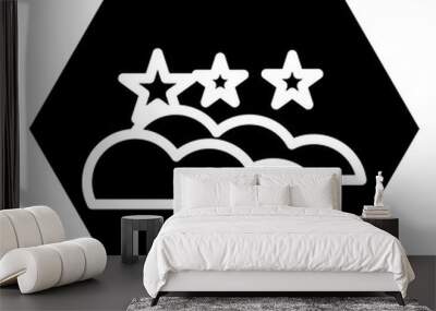  night glyph icon 2 Wall mural