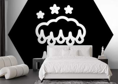  night glyph icon 2 Wall mural