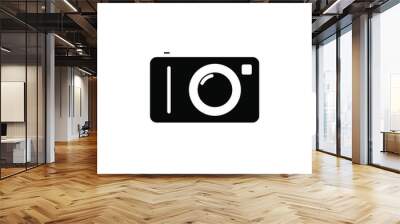 Camera, Photography, Digital, Photo Solid Icon Vector Illustration Logo Template. Suitable For Many Purposes. Wall mural