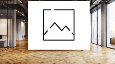 Picture, Gallery, Image Dotted Line Icon Vector Illustration Logo Template. Suitable For Many Purposes. Wall mural