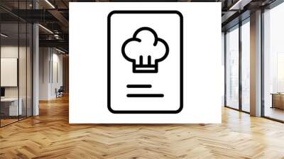 restaurant menu icon symbol vector template Wall mural