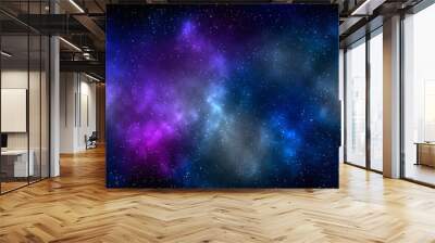 Space background with stardust and shining stars. Realistic cosmos and color nebula. Colorful galaxy. 3d illustration
 Wall mural