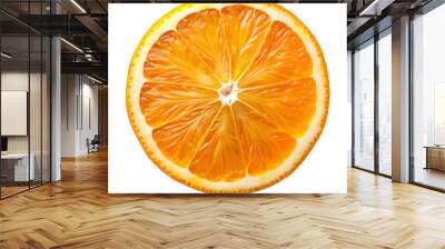 orange slice isolated on transparent background  Wall mural