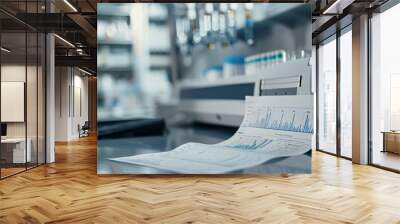 Precision in Motion Dynamic Gas Chromatograph Analysis with Graphical Printout Wall mural