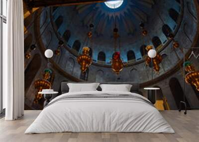 Church of the Holy Sepulcher in Jerusalem, Interior, Israel Wall mural