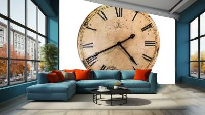 Vintage Retro Stylish Wall Clock Wall mural