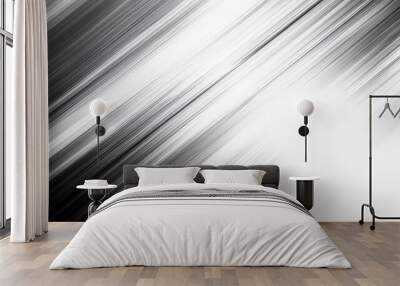  Light streaks in monochrome, with dynamic lines creating a sense of movement and speed. Abstract yet energetic visual representation. Wall mural