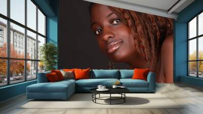 Beautiful african girl Wall mural