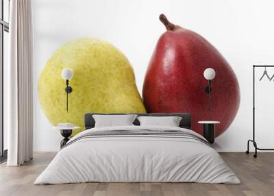 red and yellow pears Wall mural