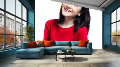 smiling teenage girl Wall mural