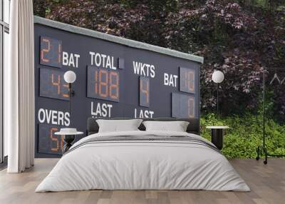 electronic cricket scoreboard Wall mural