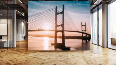 Dames Point Bridge Jax FL Wall mural